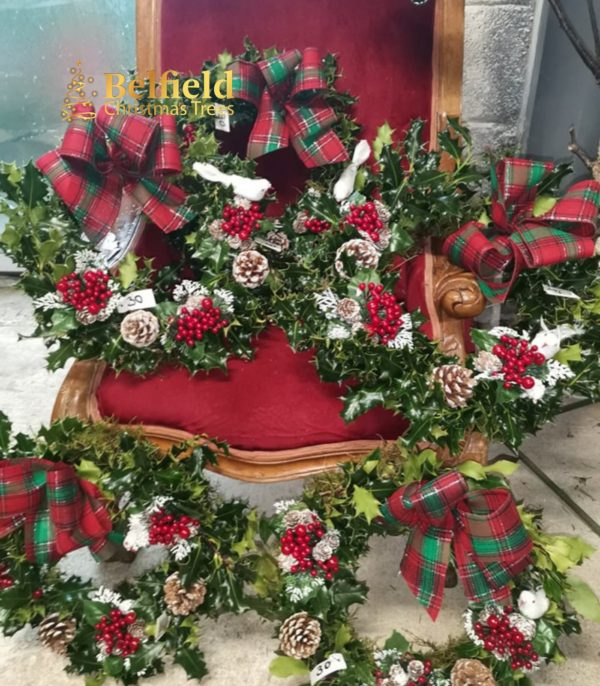 luxery holly wreaths